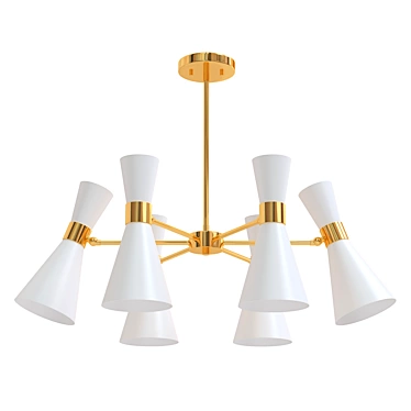 Elegant Lightstar Dumo Chandelier 3D model image 1 