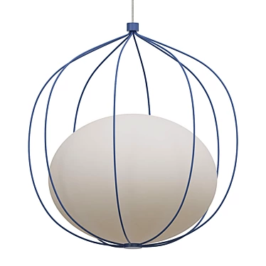 Elegant Circle Pendant Light 3D model image 1 