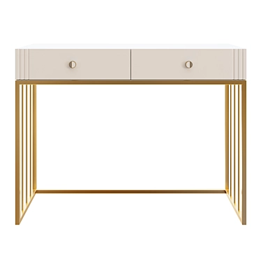Caerwyn Console - Modern Wooden and Metal Furniture 3D model image 1 