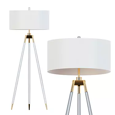 Sleek Jonet Floor Lamp: Modern Elegance 3D model image 1 