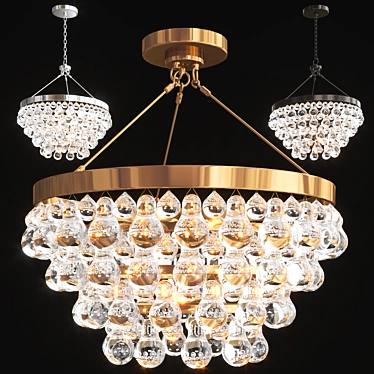 Sparkling Convertible Chandelier 3D model image 1 