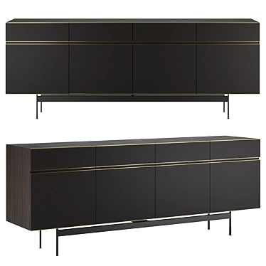 Elegant Oak Sideboard: Ralph 3D model image 1 