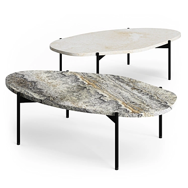 Elegant La Terra Table: Nature-inspired Design 3D model image 1 