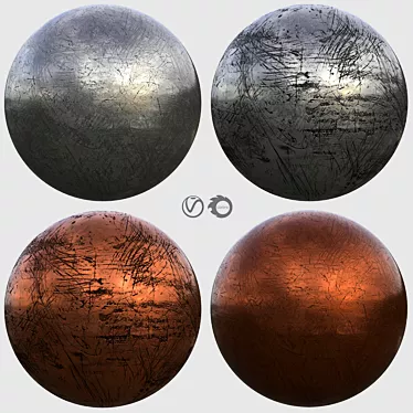 Scratched Metal Textures Vol. 1 3D model image 1 