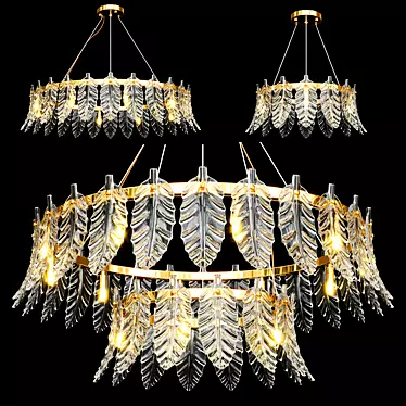 Perline Chandelier Collection: Elegant Illumination for any Space 3D model image 1 