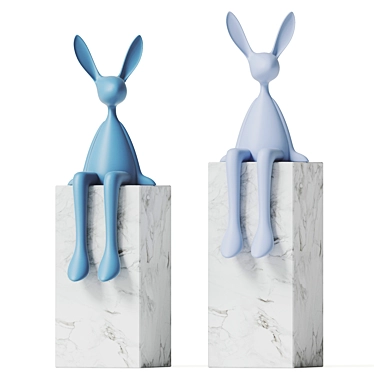 3D Rabbit Sculpture - High-Res Download 3D model image 1 