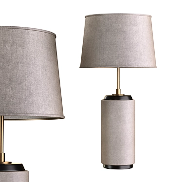Sleek Heyward Table Lamp: Handcrafted Elegance 3D model image 1 