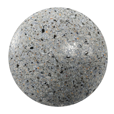 Euval Terrazzo PBR Seamless Material 3D model image 1 