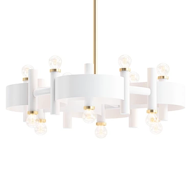 Radiant Glow Chandelier 3D model image 1 