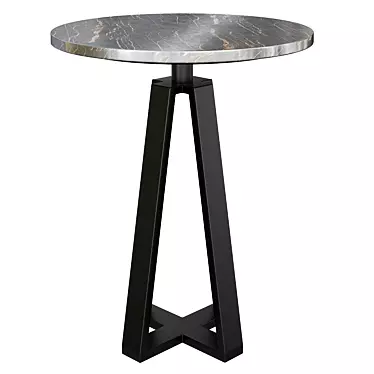 Modern Criss Cross Side Table 3D model image 1 