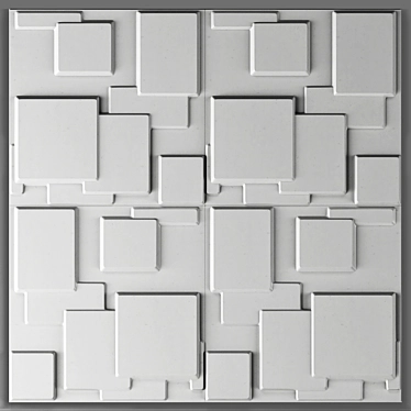 3D Decorative Wall Panel - 30x30 cm 3D model image 1 