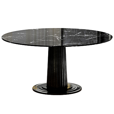 Elegance Marble Dining Table 3D model image 1 
