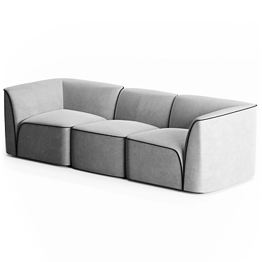 Natural-inspired Flora Sofa 3D model image 1 