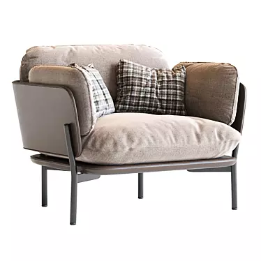  Sleek Sussex Armchair: Contemporary Comfort 3D model image 1 