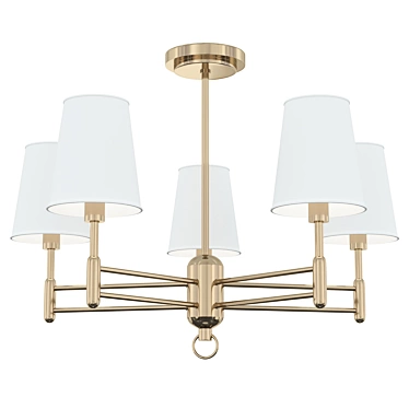 Elegant Lumion Doris Chandelier 3D model image 1 