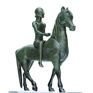 Title: Bronze Armento Rider Sculpture 3D model image 1 