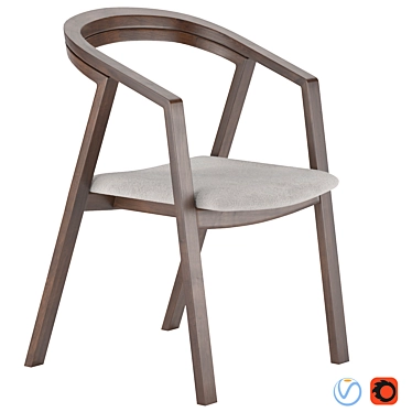 Modern UU Miyazaki Chair 3D model image 1 