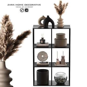 Zara Pampas Decor Set 3D model image 1 