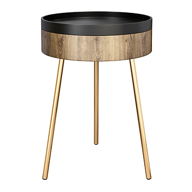 Nordic Style Round Side Table 3D model image 1 