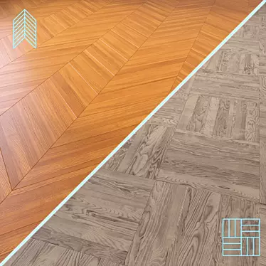 Title: High-Quality Parquet Laminate 3D model image 1 