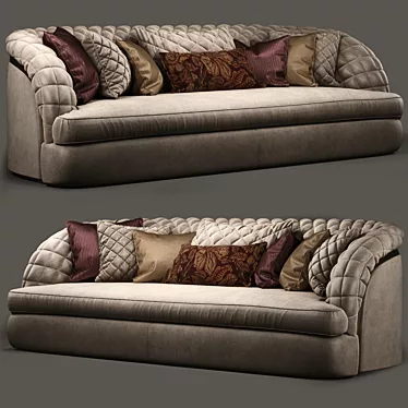 Elegant Portofino Cantori Sofa 3D model image 1 