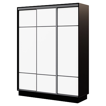 Practitioner 3-Door Sliding Wardrobe 3D model image 1 