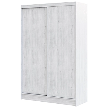 Optima Sliding Wardrobe 2-Door 3D model image 1 