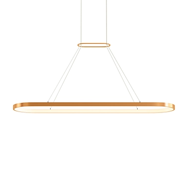 Sleek Linear Suspension: Stylish Illumination 3D model image 1 