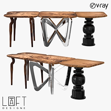 Modern LoftDesigne Table 3D model image 1 