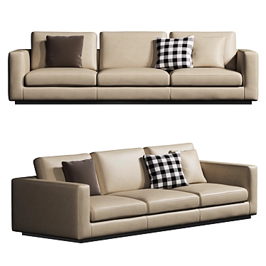 Elegant Andersen Line Sofa 3D model image 1 