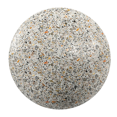 PBR Terrazzo Marble - Seamless HD Textures 3D model image 1 