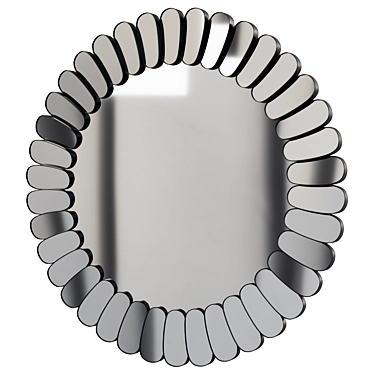 Elegant Reflection: Framed Mirror 60x60 cm 3D model image 1 