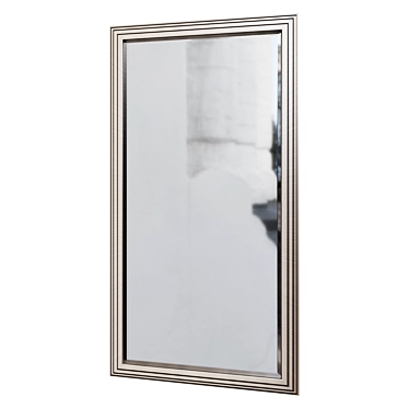 Elegant 60x120 cm Framed Mirror 3D model image 1 