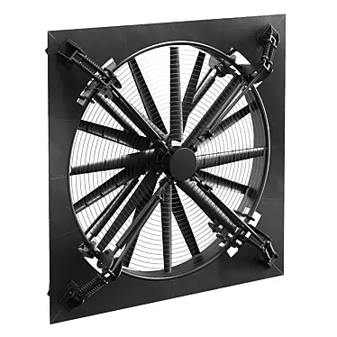 Heavy Duty Industrial Fan 3D model image 1 