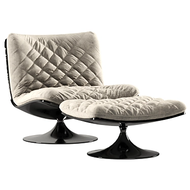 Marilyn Modern Lounge Chair 3D model image 1 