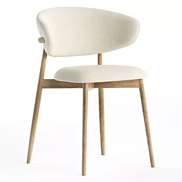 Modern Wood Chair: Oleandro by Calligaris 3D model image 1 