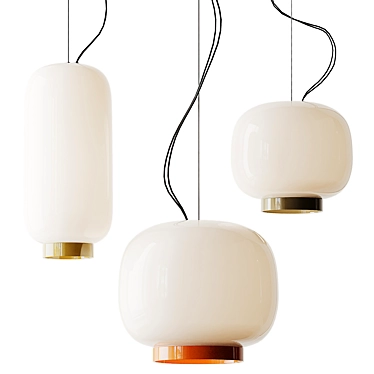 Foscarini Chouchin Reverse 3 Pendant: Stylish Ceiling Lighting 3D model image 1 