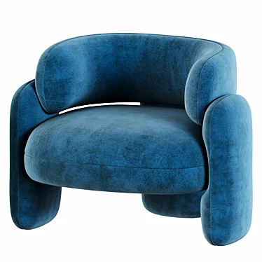 Embrace Armchair: Luxurious Comfort & Stylish Design 3D model image 1 