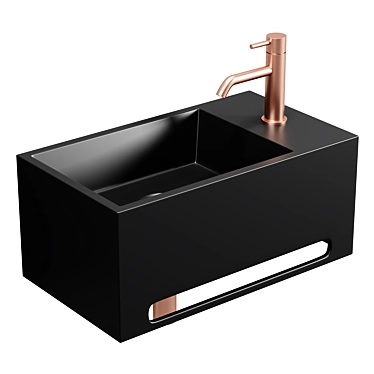 Wiesbaden Julia Fontein: Sleek Solid Surface Basin 3D model image 1 