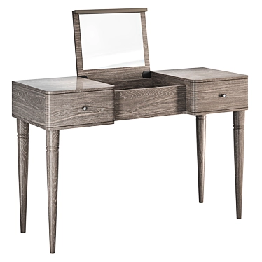 Modum Maia Silver Dressing Table: Elegant and Functional 3D model image 1 