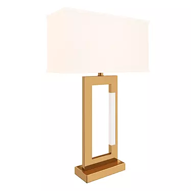 Gold Table Lamp: Elegant Illumination Solution 3D model image 1 