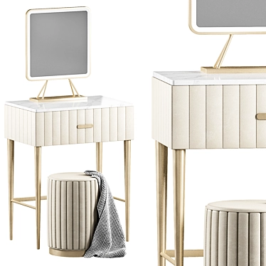 Elegant Lalume Furniture Set 3D model image 1 
