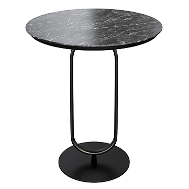 Mod Gray Stone End Table 3D model image 1 