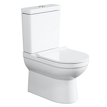 Space-Saving STWORKI Rotenburg Toilet 3D model image 1 