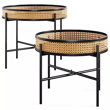 Rattan Accent Tables by Loft Concept 3D model image 1 