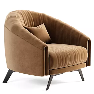 SADDLE Armchair: Modern Comfort for Your Home 3D model image 1 