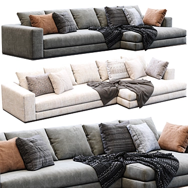 Luxury Hamilton Sofa by Minotti 3D model image 1 