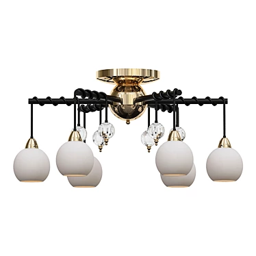 Elegant Astoria Ceiling Chandelier 3D model image 1 