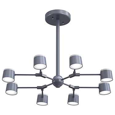 Elegant Crystal Lux Madrid Pendant 3D model image 1 