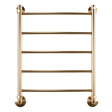 Bronze Water Heated Towel Rail - EWRIKA Sappho D 70x50 3D model image 1 